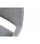 Chaise de bureau design en tissu gris