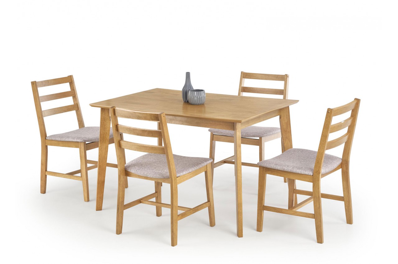 Ensemble Table et 4 Chaises, Table à Manger avec 4 Chaises, pour Salle à  Manger, Cuisine, Salon