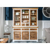 Meuble buffet style shabby chic bois massif de Manguier et Blanc