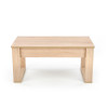 Table basse en bois 2 tiroirs pas cher