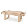 Table basse en bois 2 tiroirs pas cher