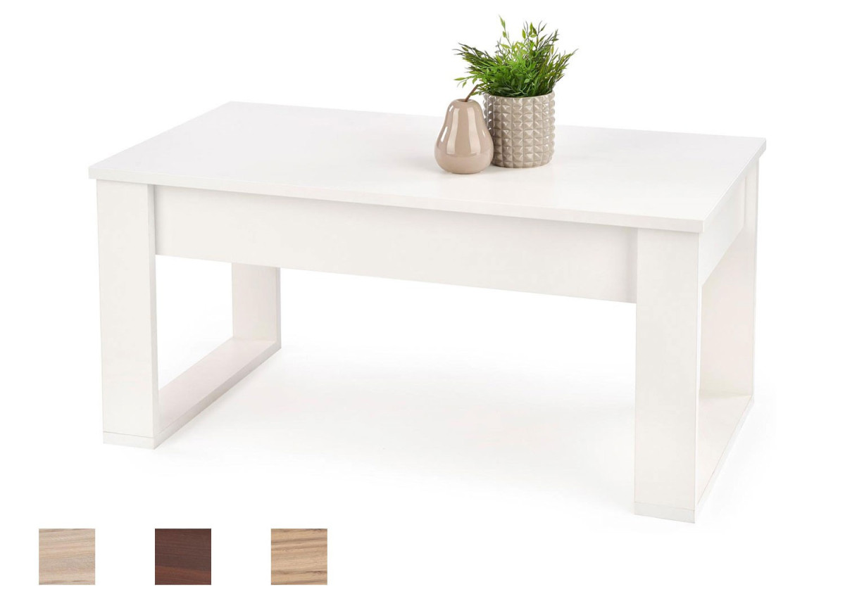 Table basse en bois 2 tiroirs pas cher