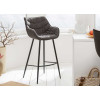 Chaise haute de bar gris antique