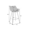 Chaise haute de bar gris antique