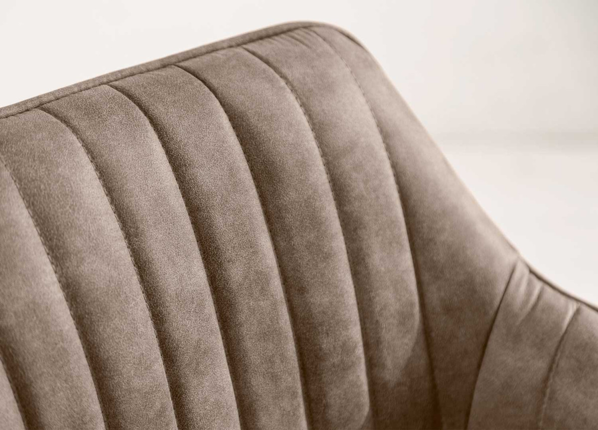 Chaise haute de bar taupe antique