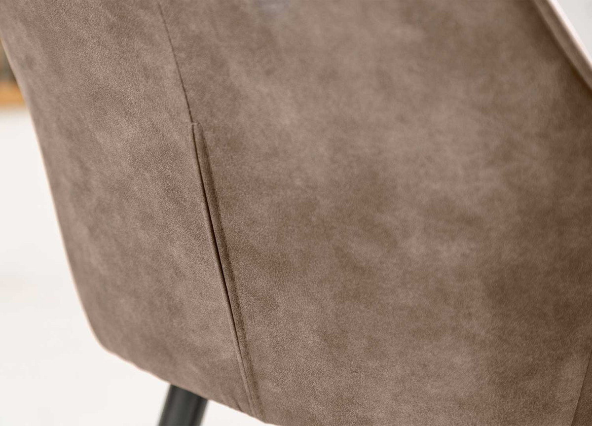 Chaise haute de bar taupe antique