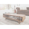 Table basse rectangulaire en bois de Sesham