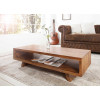 Table basse rectangulaire en bois de Sesham