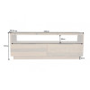 Meuble TV 150 cm bois massif FSC®