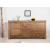 Meuble buffet 135 cm, bois massif Sesham