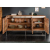 Buffet design en bois acacia et acier brossé