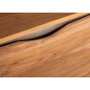 Buffet design en bois acacia et acier brossé