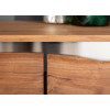 Buffet design en bois acacia et acier brossé