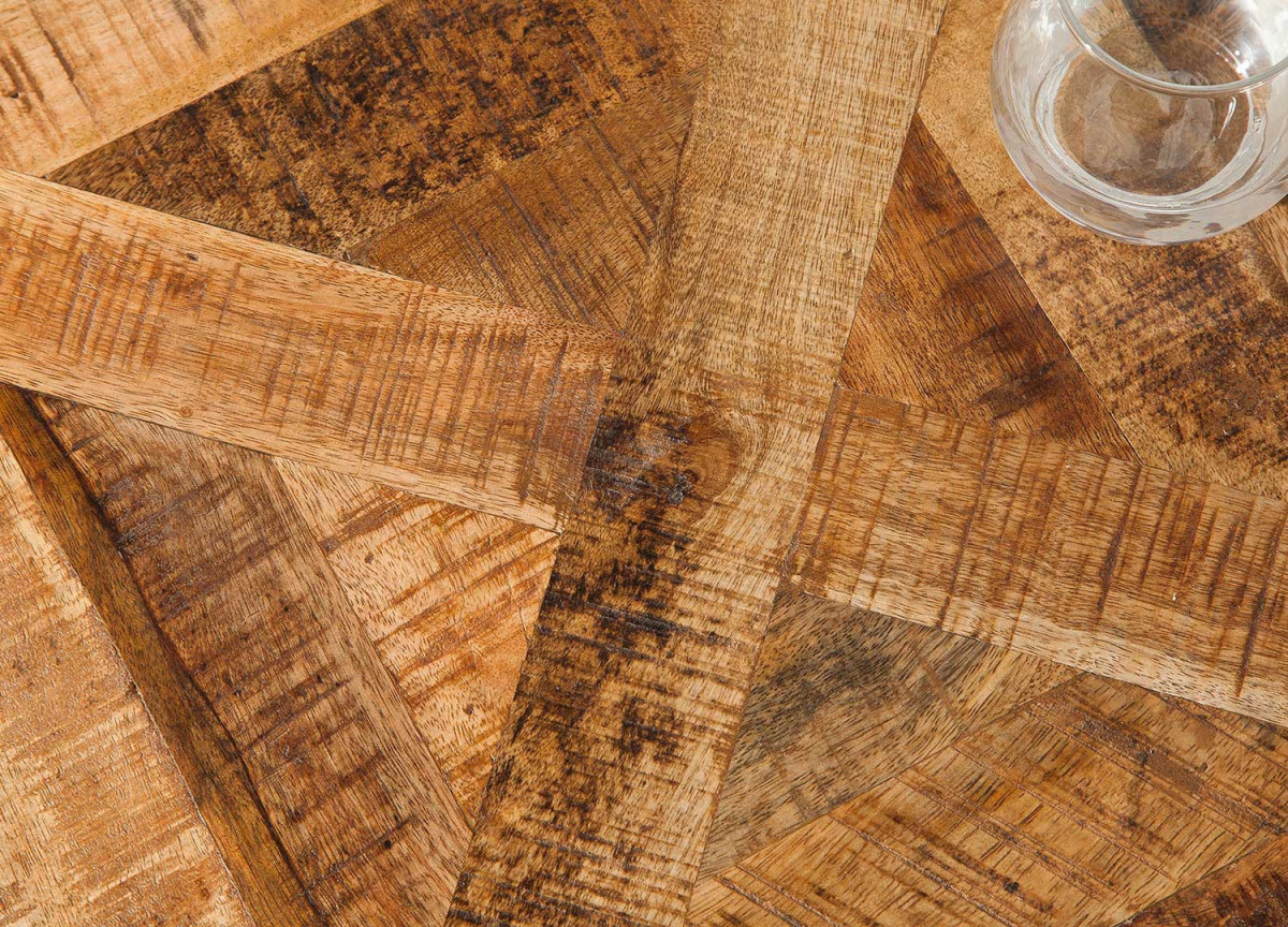Table de Repas 160 ou 200 cm Manguier et Métal