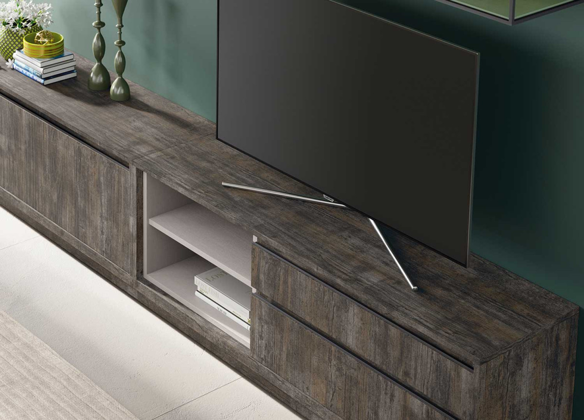 Grand meuble TV bas et mural design