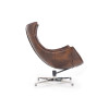 Fauteuil relax simili marron vieilli