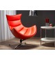 Fauteuil relax simili rouge