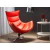 Fauteuil relax simili rouge