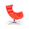 Fauteuil relax simili rouge