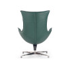 Fauteuil relax simili cuir vert