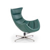 Fauteuil relax simili cuir vert