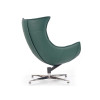 Fauteuil relax simili cuir vert