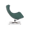 Fauteuil relax simili cuir vert