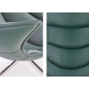 Fauteuil relax simili cuir vert