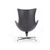 Fauteuil relax simili cuir noir