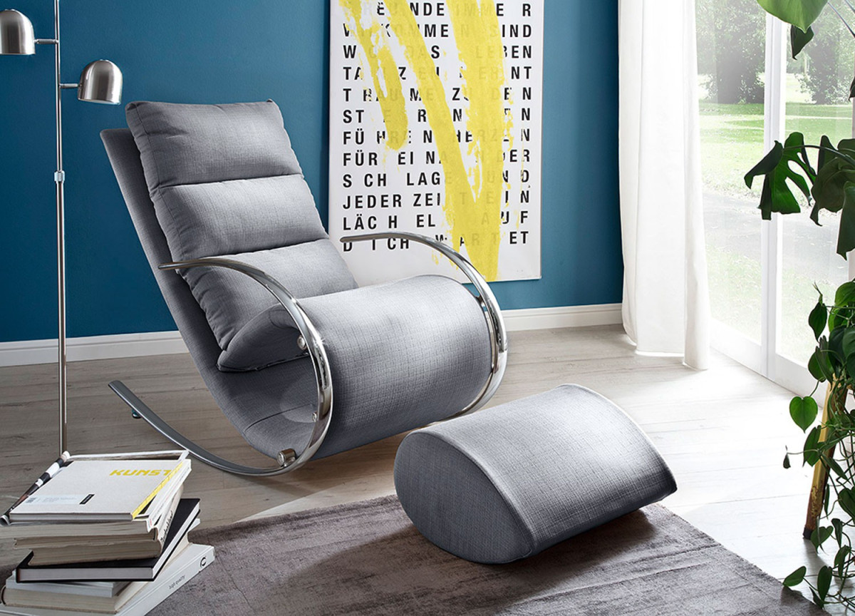 Fauteuil relax avec repose pieds design