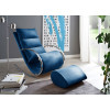 Fauteuil de relaxation design avec repose pieds