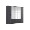 Armoire miroir 5 portes 6 tiroirs / Lit et chevets