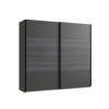 Armoire miroir coulissantes 2 portes / Lit et chevets