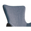 Fauteuil relax design en tissu gris et noir