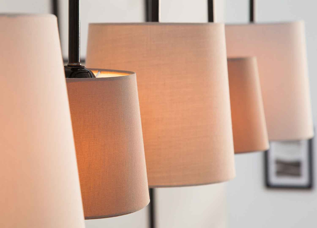 Suspension luminaire 5 abat-jours