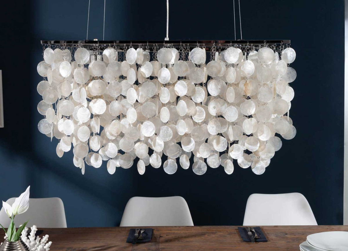 Suspension luminaire en nacre