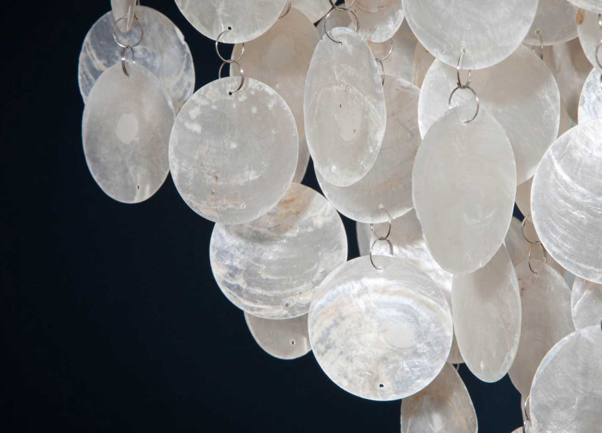 Suspension luminaire en nacre