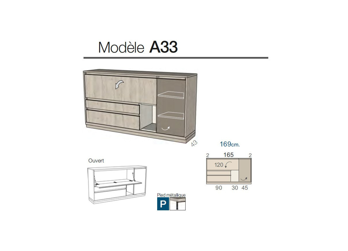 Buffet de salon contemporain