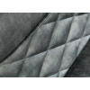 Fauteuil de salon design en velours gris vert