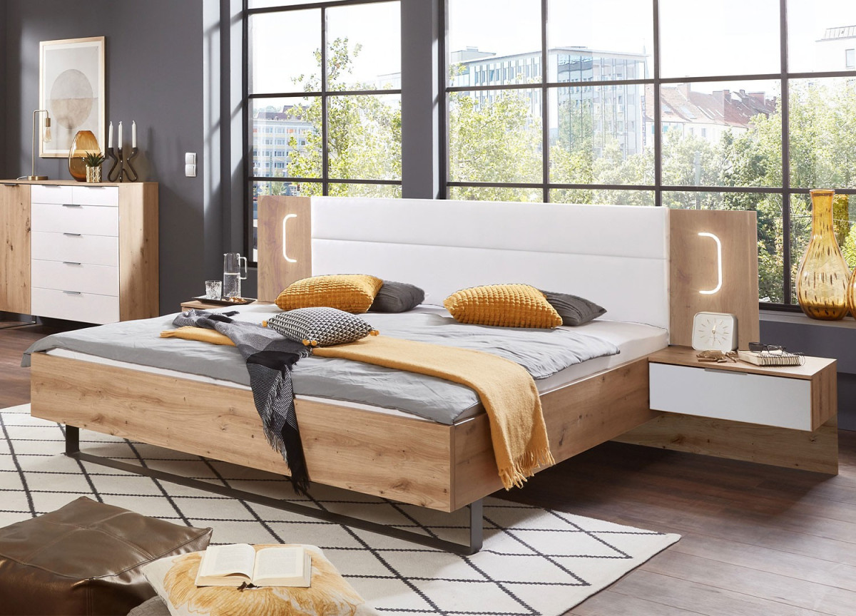 Lit adulte grand confort style scandinave