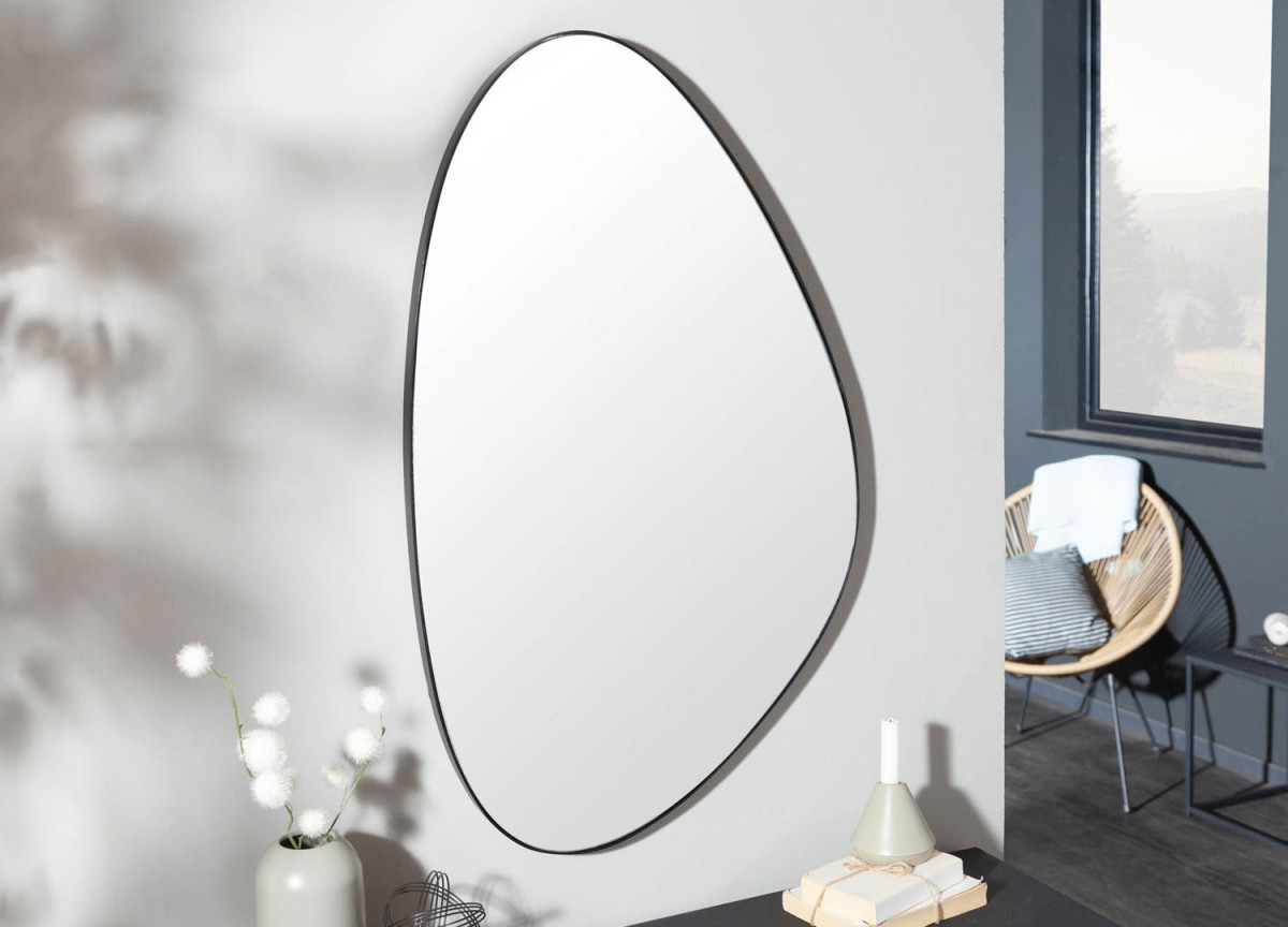 Miroir mural design asymétrique