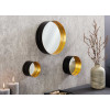 Lot 3 Miroirs dorés ronds décoratifs