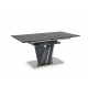 Table en verre aspect céramique 160-200 cm