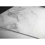 Grande table en céramique effet marbre 180-260 cm
