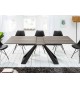 Table en céramique aspect chêne 180-230 cm