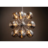 Luminaire contemporain 12 boules d'argents