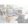 Banc de jardin en bois acacia avec coussin