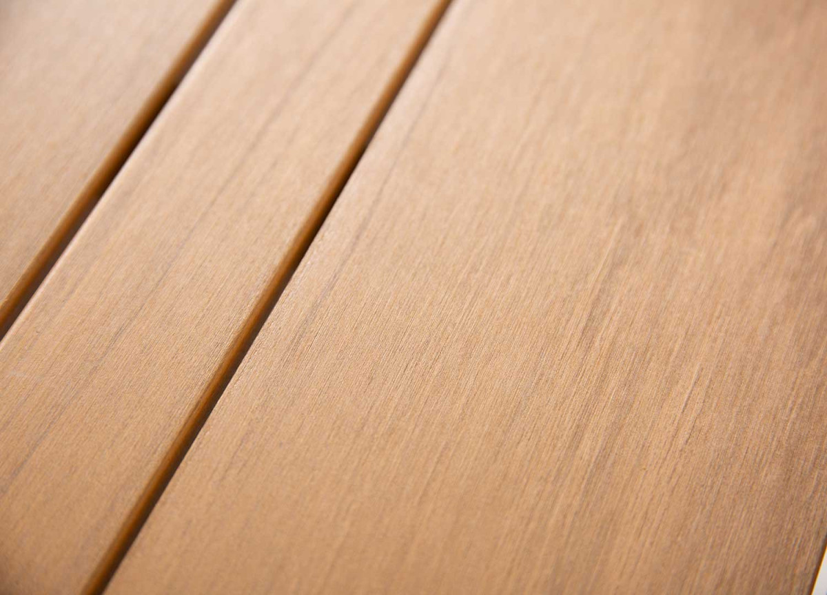 Table basse d'extérieur composite et aluminium