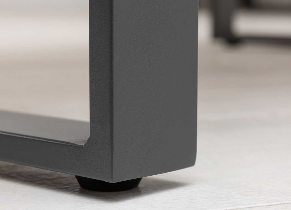Table basse d'extérieur composite et aluminium
