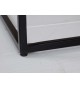 Table basse bois massif et métal noir